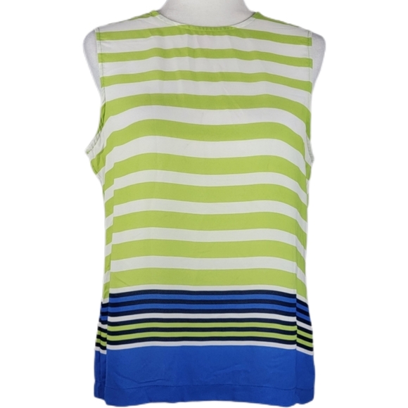 Tops - Rose & Olive green white blue medium